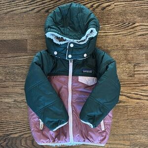 Toddler Girls Patagonia Coat - extra warm reversible 3T